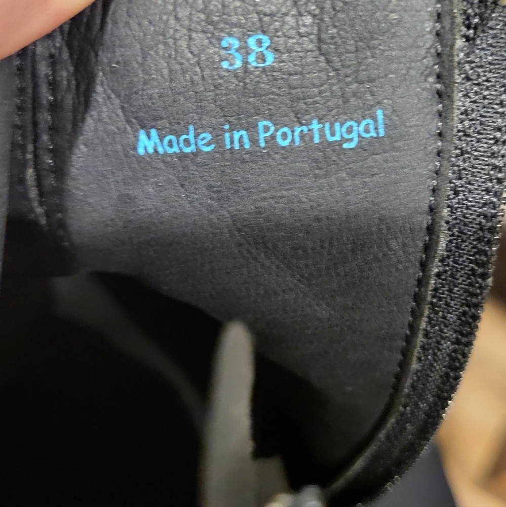 Cloud Gish Leather Boots Lightweight Black Women 7-7.5 (EU 38) Made in Portugal - Picture 6 of 7